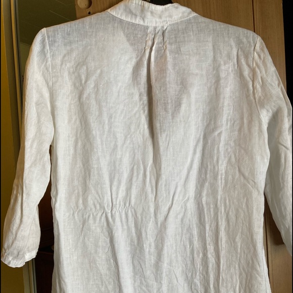 3/4 sleeve white boho top small - Picture 8 of 8